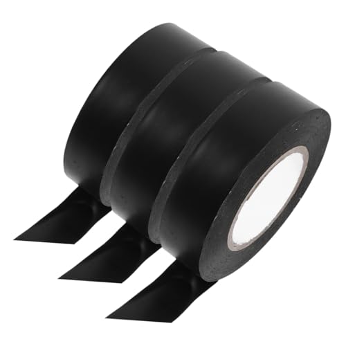 PEPLAYTAL 3 Rollen Hochtemperaturbeständiges Elektriker Isolierband PVC Klebeband für Elektrische Verdrahtung Kabelbündelung und Außeneinsatz Robust und Temperaturresistent von PEPLAYTAL
