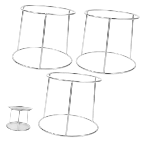 PEPLAYTAL 3 STÜCKE Teiliges Edelstahl Backblech Gestell Doppelstöckig Vielseitiger Buffet Tablett Halter für Pizza Seafood und Servierplatten Platzsparend und Praktisch für Restaurant und von PEPLAYTAL