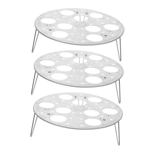 PEPLAYTAL 3 Stück Edelstahl Dampfgarer Eierregal Teilig Steamer Rack Hochbein Design Für Induktion und Gasherde Küchenzubehör Multifunktional Dampfkorb PEPLAYTAL 3 Stück Edelstahl Dampfgarer Eierregal Teilig Steamer Rack Hochbein Design Für Induktion und Gasherde Küchenzubehör Multifunktional Dampfkorb von PEPLAYTAL