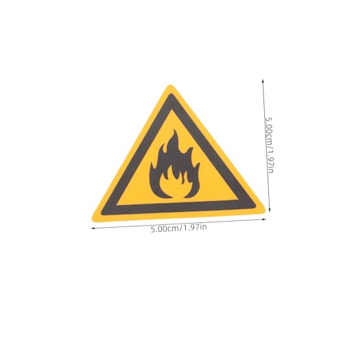 PEPLAYTAL 3 Stück Flammbares Warnschild Selbstklebende Pet Aufkleber Feuerfest Hinweis Leicht Anzubringen Langlebig für Sicherheitskennzeichnung und Raucherverbot in Gefahrenbereichen von PEPLAYTAL