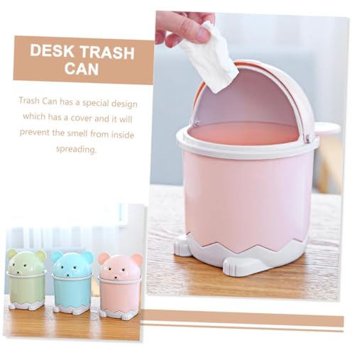 PEPLAYTAL 3 Stück Mini Desktop mülleimer mit Schwingdeckel Bunter Kleiner Abfalleimer aus Stabilem Tragbarer Tischabfallbehälter für Büro Bad und Wohnzimmer Geruchsdicht und Leicht zu PEPLAYTAL 3 Stück Mini Desktop mülleimer mit Schwingdeckel Bunter Kleiner Abfalleimer aus Stabilem Tragbarer Tischabfallbehälter für Büro Bad und Wohnzimmer Geruchsdicht und Leicht zu von PEPLAYTAL