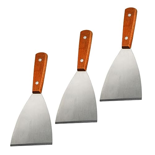 PEPLAYTAL 3 Stück Teiliges Grillspachtel mit Holzgriff Rostfreier Edelstahl Ergonomisch Vielseitig Einsetzbar zum Wenden Braten und Grillen Komfortabler Rutschfester Griff Langlebig für PEPLAYTAL 3 Stück Teiliges Grillspachtel mit Holzgriff Rostfreier Edelstahl Ergonomisch Vielseitig Einsetzbar zum Wenden Braten und Grillen Komfortabler Rutschfester Griff Langlebig für von PEPLAYTAL