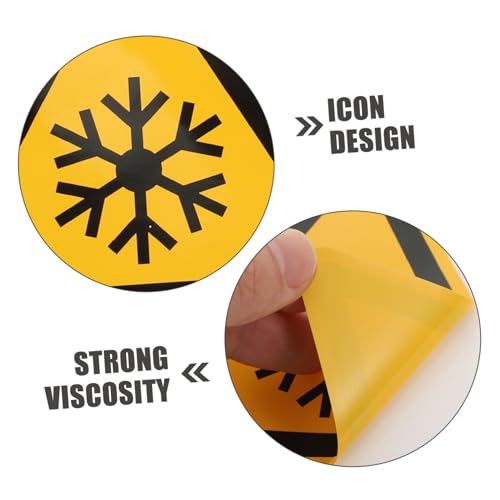 PEPLAYTAL 3 Stück Teiliges Low temperature Warnaufkleber Selbstklebend Stark Haftend Langlebig Gleichseitige Dreiecksform Geeignet für Geräteoberflächen und Maschinen Einfache Anbringung PEPLAYTAL 3 Stück Teiliges Low temperature Warnaufkleber Selbstklebend Stark Haftend Langlebig Gleichseitige Dreiecksform Geeignet für Geräteoberflächen und Maschinen Einfache Anbringung von PEPLAYTAL