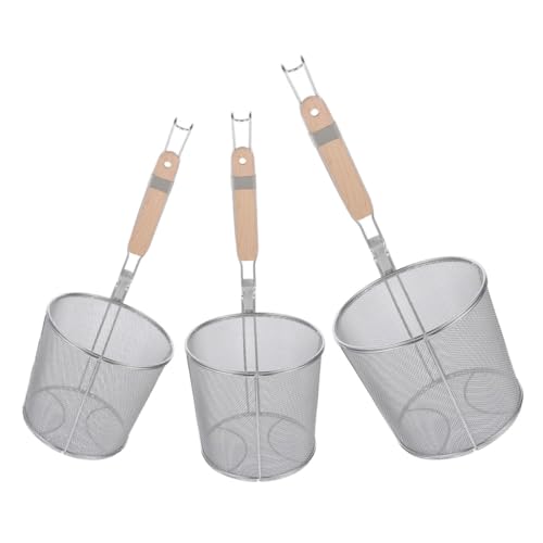 PEPLAYTAL 3 Stück Teiliges Pasta Siebset mit Feinem Netz Tiefem Korb und Langem Griff Schnelles Abgießen für Nudeln Gemüse und Reis Leichtes Spülmaschinenfestes Küchensieb für Alltag und PEPLAYTAL 3 Stück Teiliges Pasta Siebset mit Feinem Netz Tiefem Korb und Langem Griff Schnelles Abgießen für Nudeln Gemüse und Reis Leichtes Spülmaschinenfestes Küchensieb für Alltag und von PEPLAYTAL