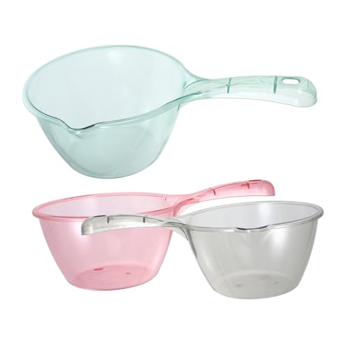 PEPLAYTAL 3 Stück Teiliges Wasserschöpfer mit Langem Griff Transparent Verdickt Vielseitig Einsetzbar für Küche und Bad Praktische Haushaltsschöpfkellen in Pastellfarben Hellgrün Braun PEPLAYTAL 3 Stück Teiliges Wasserschöpfer mit Langem Griff Transparent Verdickt Vielseitig Einsetzbar für Küche und Bad Praktische Haushaltsschöpfkellen in Pastellfarben Hellgrün Braun von PEPLAYTAL