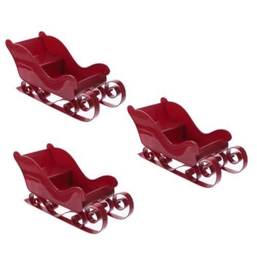 PEPLAYTAL 3 Stück Teiliges Weihnachts Schlitten Deko aus Leichtes Tisch Dekor Stehendes Weihnachtsbaum Ornament Vielseitig als Party Dekoration und Foto Requisite Geeignet Rote Farbe PEPLAYTAL 3 Stück Teiliges Weihnachts Schlitten Deko aus Leichtes Tisch Dekor Stehendes Weihnachtsbaum Ornament Vielseitig als Party Dekoration und Foto Requisite Geeignet Rote Farbe von PEPLAYTAL