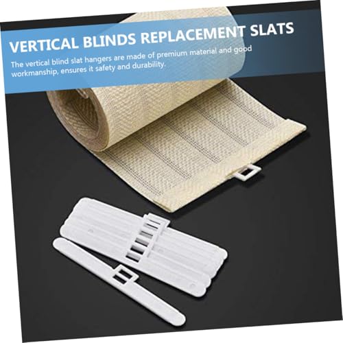 PEPLAYTAL 30 Stück Teiliges Doppelloch Ersatzhalter für Vertikaljalousien Robuste Fensterhalter aus Langlebigem Material Einfach zu Montierende Lamellenhalter für Wohn Büro Hotelanwendung von PEPLAYTAL