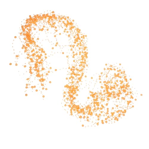 PEPLAYTAL 30 Stück Teiliges Künstliche Perlenkette Flexible Perlenschnur für DIY Schmuck Party Hochzeitsdeko Elegante Künstliche Perlengirlande in Orange für Bastelprojekte und Festliche von PEPLAYTAL