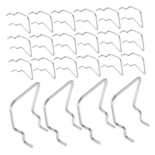 PEPLAYTAL 30 Stück Teiliges Lochwand Haken aus Edelstahl Doppelte Schlaufe Rostfrei Schwere Vielseitig für Garage Werkstatt Büro Lochabstand Organisierter Werkzeughalter von PEPLAYTAL