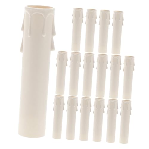 PEPLAYTAL 30 Stück Weiße Kunststoff Kerzenhülsen für Kronleuchter Øxmm Langlebige Tropfhülsen für Kerzenfassung Einfache Installation Robustes Material für Langanhaltenden Gebrauch Vintage PEPLAYTAL 30 Stück Weiße Kunststoff Kerzenhülsen für Kronleuchter Øxmm Langlebige Tropfhülsen für Kerzenfassung Einfache Installation Robustes Material für Langanhaltenden Gebrauch Vintage von PEPLAYTAL