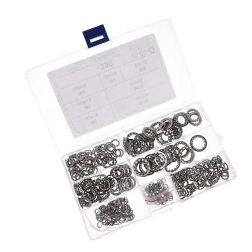 PEPLAYTAL 390 Stk Teiliges Edelstahl Innenzahnscheiben sortiment Verzahnte Sicherungsscheiben mit Pufferwirkung Vibrationsdämpfend Kompakt in Transparenter Aufbewahrungsbox Geeignet für PEPLAYTAL 390 Stk Teiliges Edelstahl Innenzahnscheiben sortiment Verzahnte Sicherungsscheiben mit Pufferwirkung Vibrationsdämpfend Kompakt in Transparenter Aufbewahrungsbox Geeignet für von PEPLAYTAL