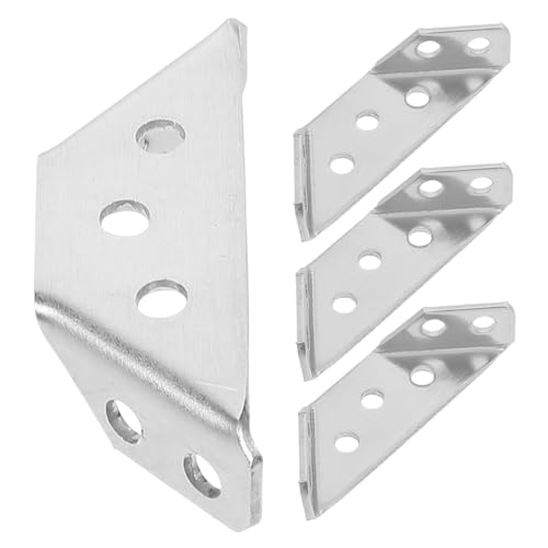 PEPLAYTAL 4 STÜCKE Edelstahl Dreieckiger Möbel Eckverbinder Stabile Winkelhalter für Möbel Regal Schränke Inklusive Schrauben Einfache Montage Vielseitig Einsetzbar Dunkles Design PEPLAYTAL 4 STÜCKE Edelstahl Dreieckiger Möbel Eckverbinder Stabile Winkelhalter für Möbel Regal Schränke Inklusive Schrauben Einfache Montage Vielseitig Einsetzbar Dunkles Design von PEPLAYTAL