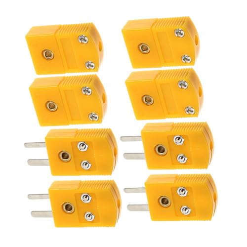 PEPLAYTAL 4 Sätze Thermoelement K Steckverbinder Robustes Abs Material Präzise Signalübertragung Vielseitig Kompatibel für Temperaturmessung und Sensoranschluss PEPLAYTAL 4 Sätze Thermoelement K Steckverbinder Robustes Abs Material Präzise Signalübertragung Vielseitig Kompatibel für Temperaturmessung und Sensoranschluss von PEPLAYTAL