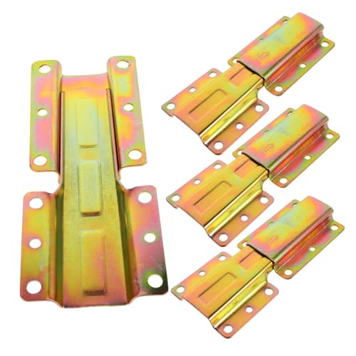 PEPLAYTAL 4 Stück Goldene Sofa verbinder aus Robustem Möbel Slider für Einfache Montage Zuverlässige Verbindung von Sofa Bett und Sessel Stilvoller Möbelbeschlag mit Elegantem Design von PEPLAYTAL