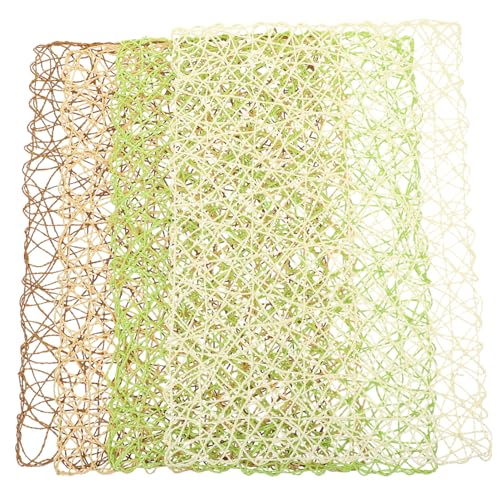 PEPLAYTAL 4 Stück Handgewebtes Teiliges Platzset aus Hitzebeständigem Material Rustikaler Stil Dekorative Untersetzer für Wohnzimmer Esszimmer und Geschenkidee PEPLAYTAL 4 Stück Handgewebtes Teiliges Platzset aus Hitzebeständigem Material Rustikaler Stil Dekorative Untersetzer für Wohnzimmer Esszimmer und Geschenkidee von PEPLAYTAL