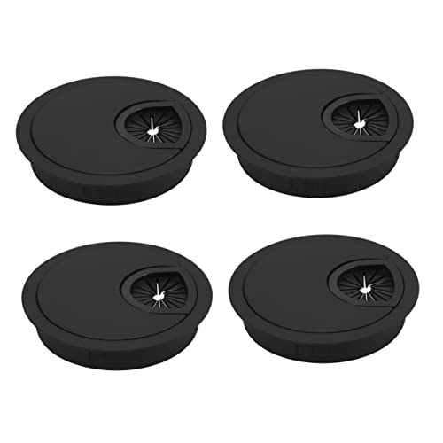 PEPLAYTAL 4 Stück Praktische Kabeldurchführung aus Runde Kabeldurchlass Abdeckung Stabile Kabelmanagement Box für Schreibtisch Büro Zuhause Zuverlässiger Data Line Organizer von PEPLAYTAL