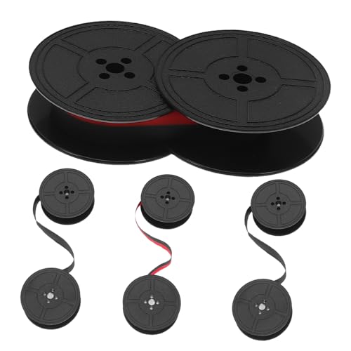 PEPLAYTAL 4 Stück Schreibmaschinenband Schreibmaschinenfarbband Vintage -schreibmaschinen -tintenband Schreibmaschine Twin Spule Austausch Der Doppelspule Nylon Schwarz von PEPLAYTAL