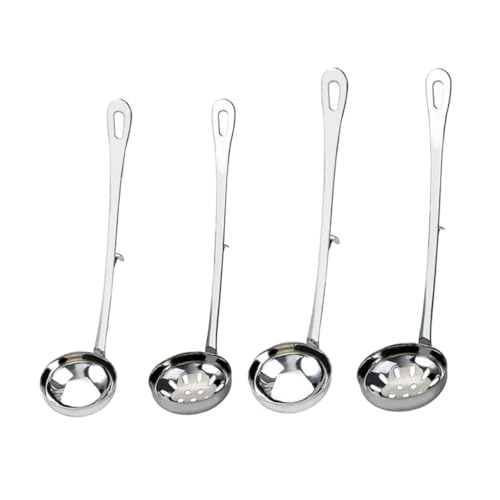 PEPLAYTAL 4 Stück Servierlöffel mit Haken Teiliges Sieblöffel und Suppenlöffel für Hot Pot Langlebig und Rostfrei für Küche Restaurant und Zuhause PEPLAYTAL 4 Stück Servierlöffel mit Haken Teiliges Sieblöffel und Suppenlöffel für Hot Pot Langlebig und Rostfrei für Küche Restaurant und Zuhause von PEPLAYTAL