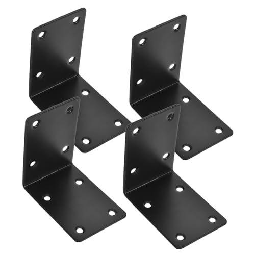 PEPLAYTAL 4 Stück Teiliges Edelstahl Regalträger Eckwinkel Metallhalterung für Holzregale Möbel Reparatur Zubehör Robust und Vielseitig Einsetzbar von PEPLAYTAL