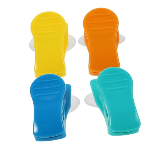 PEPLAYTAL 4 Stück Teiliges Handtuchhalter mit Saugnapf Starke Haltekraft Vielseitige Handtuchklemme für Badezimmer und Küche Ablösbar ohne Rückstände für Fliesen und Glasflächen von PEPLAYTAL