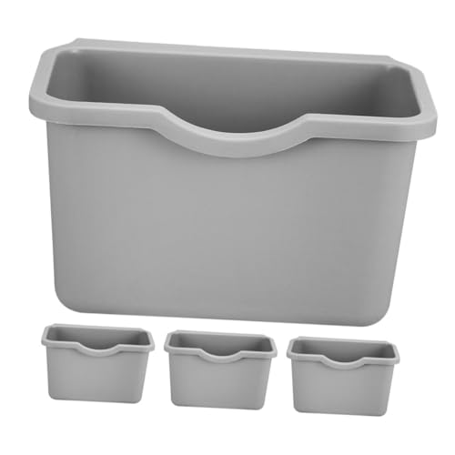 PEPLAYTAL 4 Stück Teiliges Kleiner Hängender Abfalleimer aus Kunststoff Wandmontierbarer Küchen-mülleimer für Unterschrank Schranktür und Arbeitsplatte Platzsparend und Robust für von PEPLAYTAL