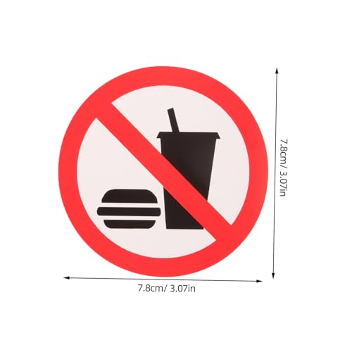 PEPLAYTAL 4 Stück Teiliges No Food Drink Warnschild Selbstklebende Wetterfest und Langlebig für Innen Außenbereiche Einfache Anbringung Türen Fenstern Lager und Einzelhandel PEPLAYTAL 4 Stück Teiliges No Food Drink Warnschild Selbstklebende Wetterfest und Langlebig für Innen Außenbereiche Einfache Anbringung Türen Fenstern Lager und Einzelhandel von PEPLAYTAL