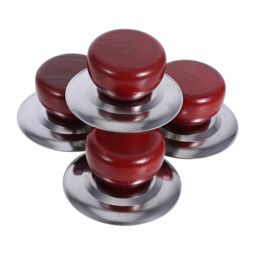 PEPLAYTAL 4 Stück Teiliges Topfdeckelgriff Edelstahl Hitzebeständig Ergonomisch Kleiner Topfdeckelgriff für Küchen Installieren Langlebig und Sicher für Heim Restaurant und Hotel von PEPLAYTAL
