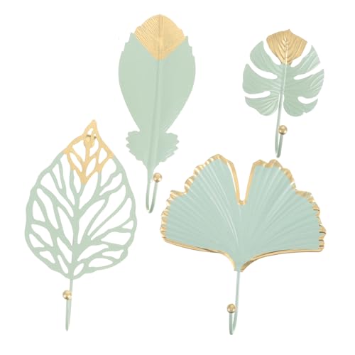 PEPLAYTAL 4 Stück Teiliges Tragbare Wandhaken aus Metall und Robust Hitze Verschleißfest Multifunktionale Kleiderhaken für Flur Schlafzimmer Bad und Büro Platzsparend und Langlebig von PEPLAYTAL