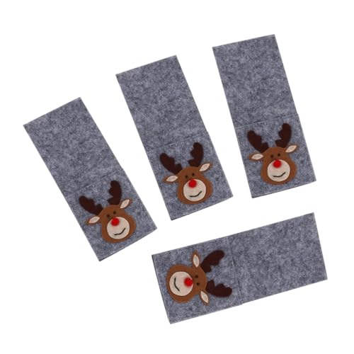 PEPLAYTAL 4 Stück Weihnachtliche Besteckhüllen mit Rentiermotiv Quadratische Niedliche Tischdecken Abdeckung für Festliche Weihnachtsdeko für Party und Dinner Tischgestaltung PEPLAYTAL 4 Stück Weihnachtliche Besteckhüllen mit Rentiermotiv Quadratische Niedliche Tischdecken Abdeckung für Festliche Weihnachtsdeko für Party und Dinner Tischgestaltung von PEPLAYTAL