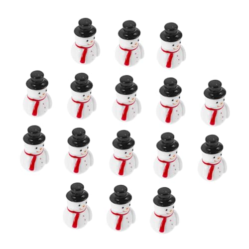 PEPLAYTAL 40stücke Mini Schneemann Figuren Charmante Weihnachtsornamente Aus Robustem Harz Für Mikro-landschaften Dekoration Für Weihnachtsfeiern Und Kreative Bastelprojekte von PEPLAYTAL