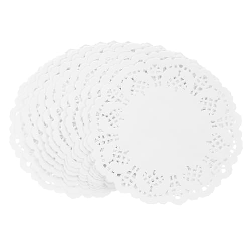 PEPLAYTAL 420 Stück Spitzendeckchen Papier Runde Dessert Papiereinlagen pro Packung Luftdurchlässige Dekorative Kuchenmatten für Backen Party und Buffet PEPLAYTAL 420 Stück Spitzendeckchen Papier Runde Dessert Papiereinlagen pro Packung Luftdurchlässige Dekorative Kuchenmatten für Backen Party und Buffet von PEPLAYTAL