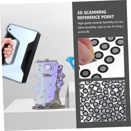PEPLAYTAL 5 Blätter Reflektierende Marker punkte Scanner Referenzmarkierung Robustes Material Flexible Langlebige Folie Einfache Anwendung für Präzises und Tracking von PEPLAYTAL