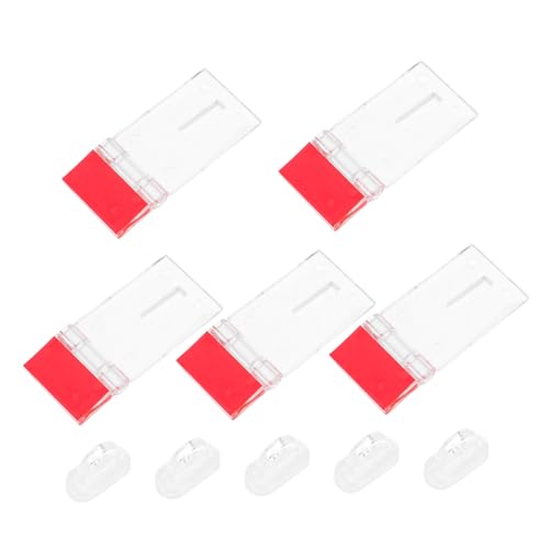 PEPLAYTAL 5 Sätze Transparente Acryl Türverriegelung Robustes Türschloss Mehrzweck Türriegel für Haus Schrankverriegelung Outdoor Resin Shed Hasp von PEPLAYTAL