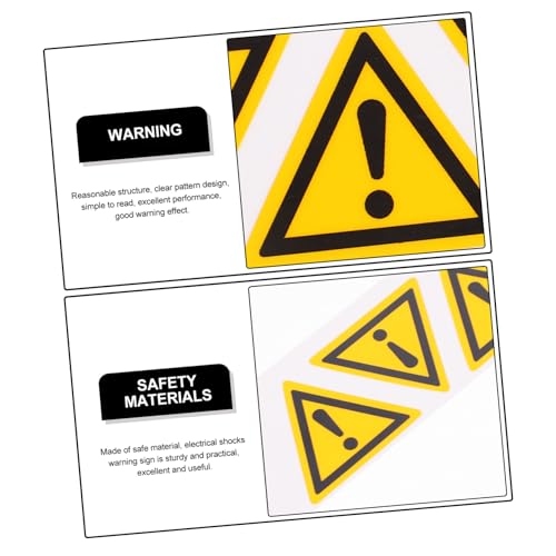 PEPLAYTAL 5 Stck Warnaufkleber Selbstklebend Dreieck Ausrufezeichen Sicherheitszeichen für Gefahrenbereiche Reflektierend Praktische Warnhinweise für Sichere Nutzung PEPLAYTAL 5 Stck Warnaufkleber Selbstklebend Dreieck Ausrufezeichen Sicherheitszeichen für Gefahrenbereiche Reflektierend Praktische Warnhinweise für Sichere Nutzung von PEPLAYTAL