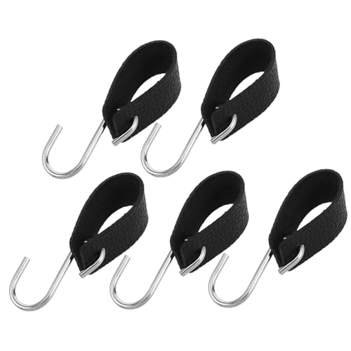 PEPLAYTAL 5 Stück PU Metall S haken Robuste Garderobenhaken für Jacken Taschen Werkzeuge Platzsparend für Schlafzimmer Büro Küche Bad Camping und Outdoor Zubehör PEPLAYTAL 5 Stück PU Metall S haken Robuste Garderobenhaken für Jacken Taschen Werkzeuge Platzsparend für Schlafzimmer Büro Küche Bad Camping und Outdoor Zubehör von PEPLAYTAL