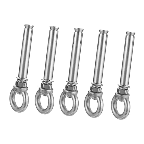 PEPLAYTAL 5 Stück Teiliges Edelstahl Ringschrauben Rostfrei Hochbelastbar und Einfach zu Montieren Geeignet für Lasten Zubehör Karabiner und Stahlketten Langlebig und Dekorativ für und PEPLAYTAL 5 Stück Teiliges Edelstahl Ringschrauben Rostfrei Hochbelastbar und Einfach zu Montieren Geeignet für Lasten Zubehör Karabiner und Stahlketten Langlebig und Dekorativ für und von PEPLAYTAL