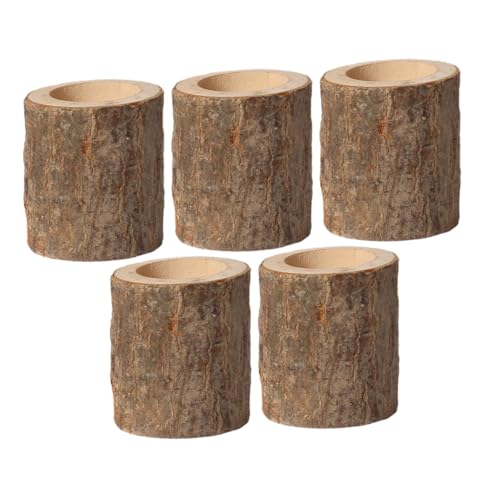PEPLAYTAL 5 Stück Teiliges Holz Kerzenhalter Kreative Form Stabile Kerzenständer Klassische Tischdekoration für Party Hochzeit Wohnzimmer Romantische Atmosphäre PEPLAYTAL 5 Stück Teiliges Holz Kerzenhalter Kreative Form Stabile Kerzenständer Klassische Tischdekoration für Party Hochzeit Wohnzimmer Romantische Atmosphäre von PEPLAYTAL