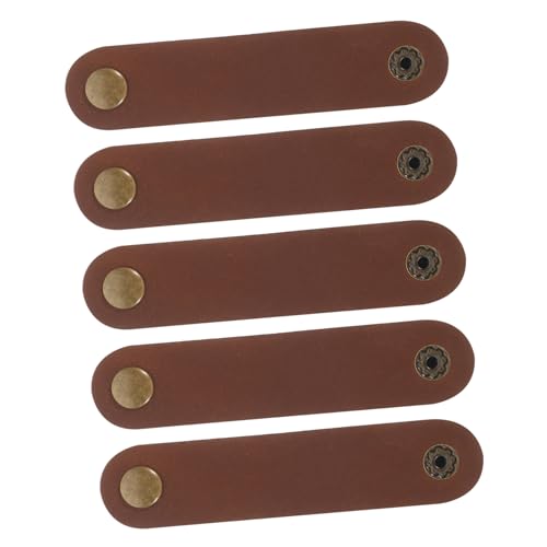 PEPLAYTAL 5 Stück Teiliges Kabelmanagement aus Kunstleder Robuste Kabelbinder für USB und Kopfhörerkabel Flexibler Kabelorganizer für Schreibtisch und Home Entertainment PEPLAYTAL 5 Stück Teiliges Kabelmanagement aus Kunstleder Robuste Kabelbinder für USB und Kopfhörerkabel Flexibler Kabelorganizer für Schreibtisch und Home Entertainment von PEPLAYTAL