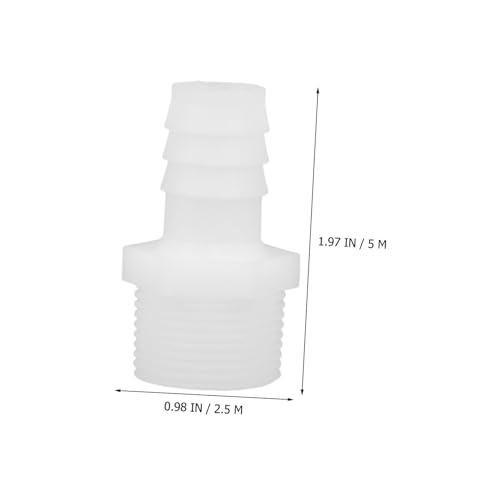 PEPLAYTAL 5 Stück Teiliges Kunststoff Schlauchanschluss mit Außengewinde Gerader Schlauchstutzen für Rohre Langlebiger Kunststoff Schlauchverbinder für Haus Industrieanwendungen von PEPLAYTAL