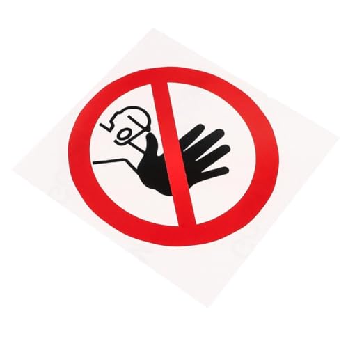 PEPLAYTAL 5 Stück Teiliges No Entrance Warnschild Selbstklebende Sicherheitsaufkleber Ømm Auffällige Warnhinweise für Unbefugten Zutritt Langlebige No entry Sticker für Innenbereiche und von PEPLAYTAL