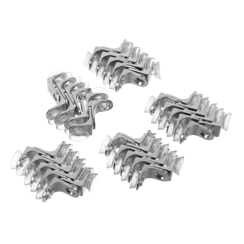 PEPLAYTAL 50 Stück Teiliges Metall Küchenschrank Regalbodenträger mit Saugnapf und Schrauben Stabile Glasbodenhalterung für Schränke und Langlebige Platzsparende Einlegeboden Halterung PEPLAYTAL 50 Stück Teiliges Metall Küchenschrank Regalbodenträger mit Saugnapf und Schrauben Stabile Glasbodenhalterung für Schränke und Langlebige Platzsparende Einlegeboden Halterung von PEPLAYTAL