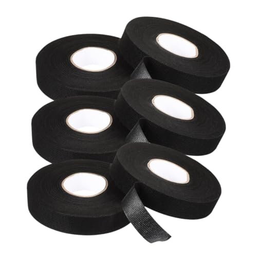 PEPLAYTAL 6 Rollen Hochtemperaturbeständiges Kabelbaum gewebeband Selbstklebend mit Starkem Haftvermögen für Autoelektrik Hitzebeständig Geräuschdämmend für Motorraumisolierung von PEPLAYTAL