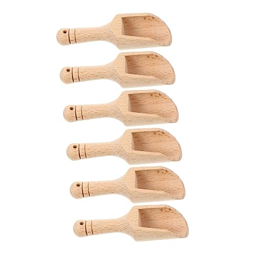 PEPLAYTAL 6 Stück Holz Gewürzlöffel Ergonomische Küchenutensilien für Salz Tee Milchpulver Praktische und Stilvolle Dosierlöffel aus Buchenholz PEPLAYTAL 6 Stück Holz Gewürzlöffel Ergonomische Küchenutensilien für Salz Tee Milchpulver Praktische und Stilvolle Dosierlöffel aus Buchenholz von PEPLAYTAL