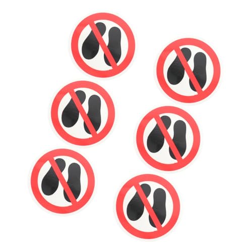 PEPLAYTAL 6 Stück Runde No Stepping Aufkleber aus Vinyl mit Deutlichem Warnhinweis Wetterfest Selbstklebend Sicherheitskennzeichnung für Lager Fabriken Kindersicheres Warnschild PEPLAYTAL 6 Stück Runde No Stepping Aufkleber aus Vinyl mit Deutlichem Warnhinweis Wetterfest Selbstklebend Sicherheitskennzeichnung für Lager Fabriken Kindersicheres Warnschild von PEPLAYTAL