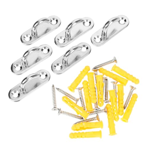 PEPLAYTAL 6 Stück Teiliges Edelstahl Ovaler Offener Pad Eye Haken Deckenbefestigung Tragfähig Für Holz Wand Boots Hängemattenhalterung Vielseitig Einsetzbar PEPLAYTAL 6 Stück Teiliges Edelstahl Ovaler Offener Pad Eye Haken Deckenbefestigung Tragfähig Für Holz Wand Boots Hängemattenhalterung Vielseitig Einsetzbar von PEPLAYTAL