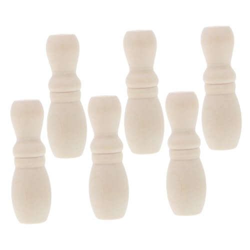 PEPLAYTAL 6 Stück Teiliges Jalousie Zugknöpfe aus Robustem Holz Einfache DIY Montage Leichtes Design Praktische Schnurstopper für Vorhänge und Fensterjalousien Langlebige Haushaltszubehör von PEPLAYTAL