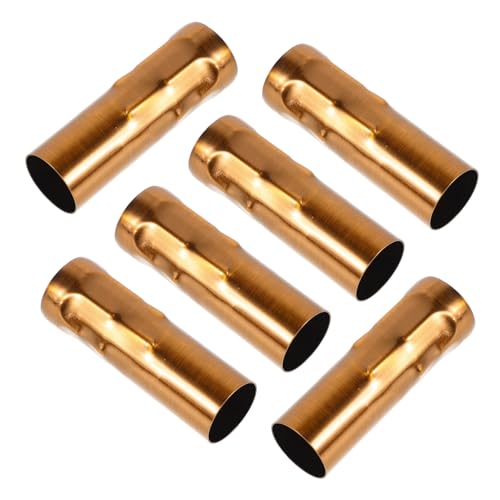 PEPLAYTAL 6 Stück Teiliges Lampenfassung Hülse für Kronleuchter Klassische Kerzenlampen abdeckung in Goldbronze Einfache Montage Warmes Licht DIY Ersatzteile für Pendelleuchten von PEPLAYTAL