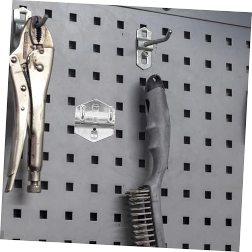 PEPLAYTAL 6 Stück Teiliges Metall Pegboard Haken Robuste Platzsparende Werkzeughalter für Garage und Lager Vielseitige Utility Hangers zum Aufhängen von Besen Schaufeln Rasenrechen und von PEPLAYTAL