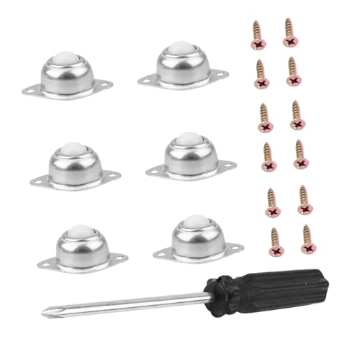 PEPLAYTAL 6 Stück Teiliges Nylon Möbelrollen Ersatz für Bürostuhl mit Drehung Hohe Tragkraft Langlebig Flexibel Geeignet für Stuhl Tisch Regal und Leichte Möbel PEPLAYTAL 6 Stück Teiliges Nylon Möbelrollen Ersatz für Bürostuhl mit Drehung Hohe Tragkraft Langlebig Flexibel Geeignet für Stuhl Tisch Regal und Leichte Möbel von PEPLAYTAL