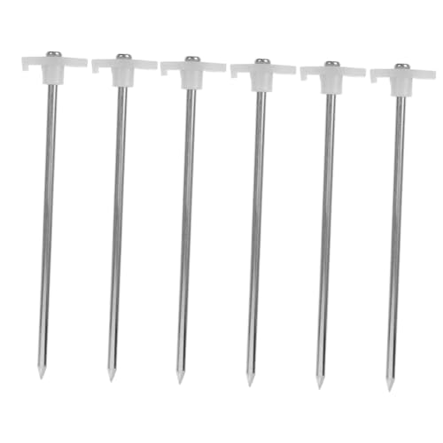 PEPLAYTAL 6 Stück Teiliges Schwere Metall zeltheringe Rostfrei Stabile Zeltpflöcke mit Verdickten Spitzen Geeignet für Strand Zelte Pavillons Gartennutzung Tragbar und Widerstandsfähig PEPLAYTAL 6 Stück Teiliges Schwere Metall zeltheringe Rostfrei Stabile Zeltpflöcke mit Verdickten Spitzen Geeignet für Strand Zelte Pavillons Gartennutzung Tragbar und Widerstandsfähig von PEPLAYTAL